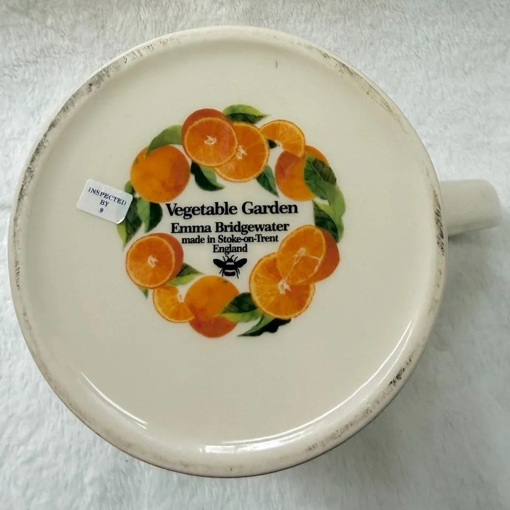 Emma Bridgewater Vegetable Garden Oranges Ceramic Large Straight Jug Pitcher